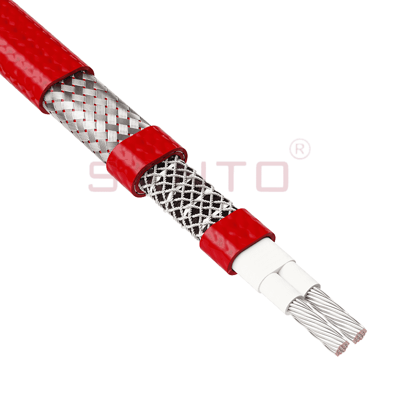Cable calefactor de potencia constante de fibra de carbono de alta temperatura AFF-CT